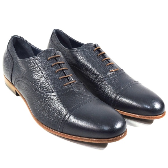 ALBERTO CICCIOLI ?? MEN\'S BLUE SOFT LEATHER OXFORD SHOES main image 5